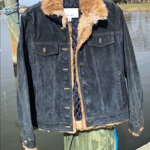 Wilson’s Leather Denim Suede Jacket